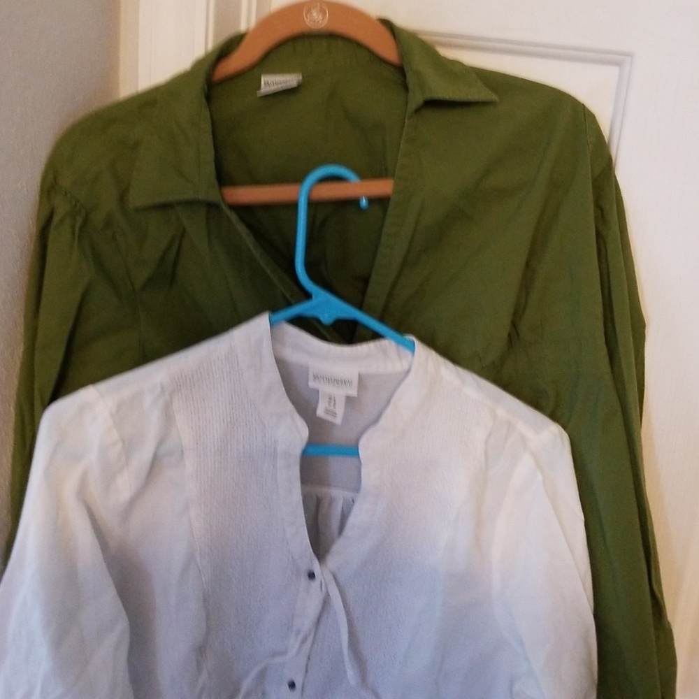 two maternity tops size l